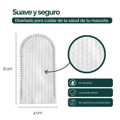 Pack de toallitas dentales para mascotas