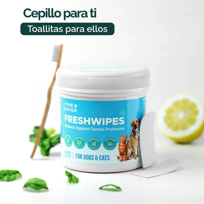 Pack de toallitas dentales para mascotas