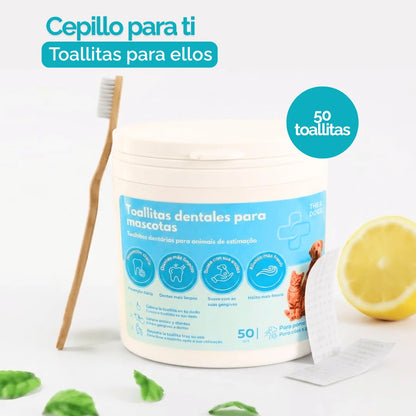Packs de toallitas dentales para mascotas
