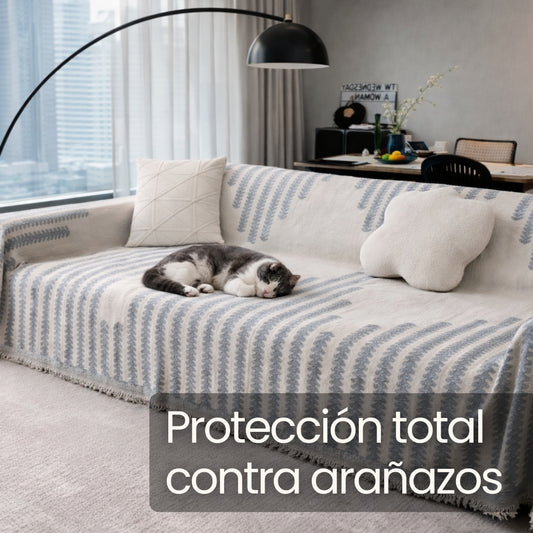 Manta para sofá anti arañazos